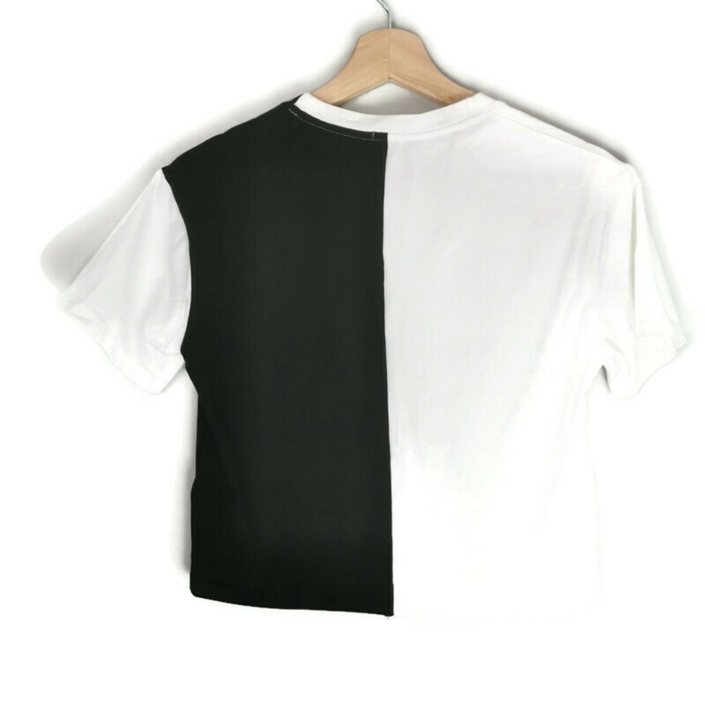 Guess Rae Logo Split Graphic Crop Tee - Picture 3 of 10